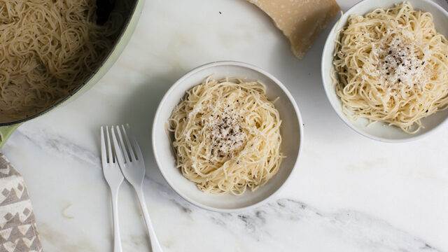 Angel Hair Cacio e Pepe Recipe