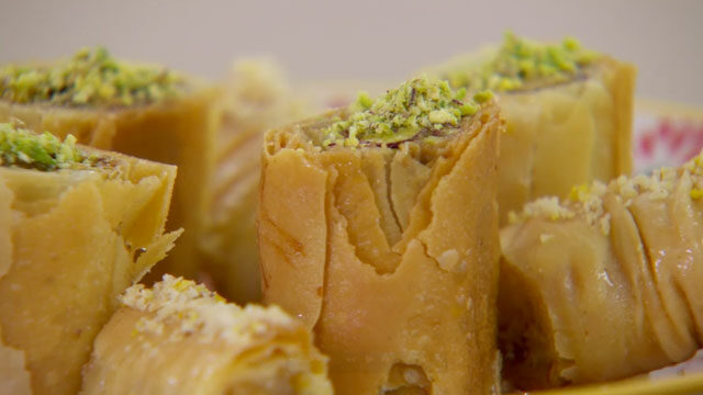 Baklava recipe with Rose and Pistachio