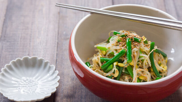 Bean Sprouts Garlic Scape Salad recipe