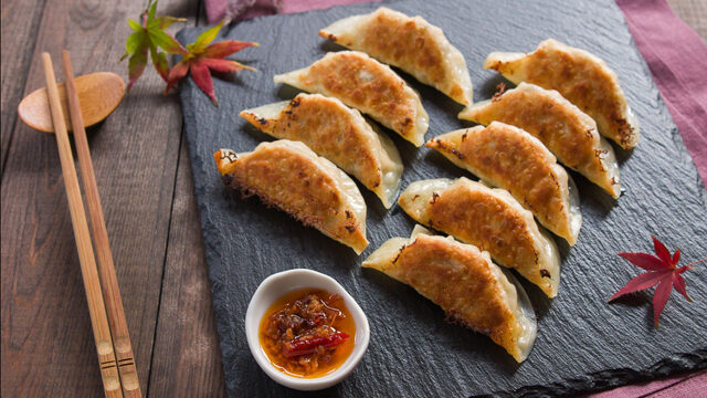 Chicken Mushroom Gyoza recipe