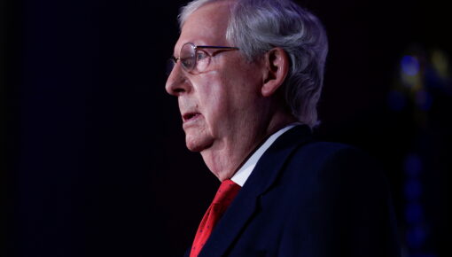 Senate Majority Leader Mitch McConnell (R-KY) holds a post election news conference as he declares victory, in Louisville