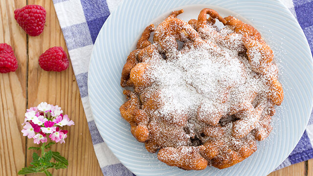 Make Churro Funnel Cake for a cinnamon twist on a favorite American pastry.