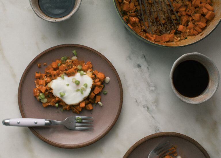 Harissa Sweet Potato Hash