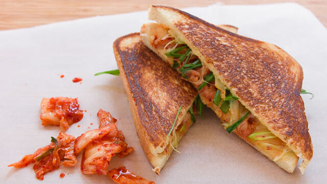 Kimchi Grilled Cheese recipe