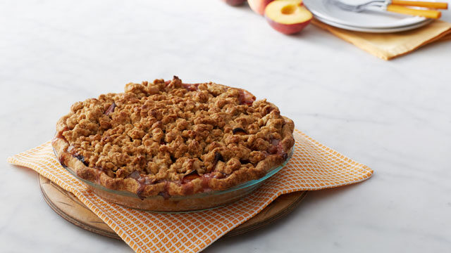 Peach Crumble Pie recipe