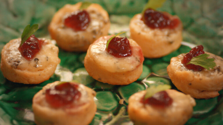 Christmas Stilton and Sage Canape