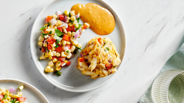 Crab Cakes with Roasted Corn Salsa