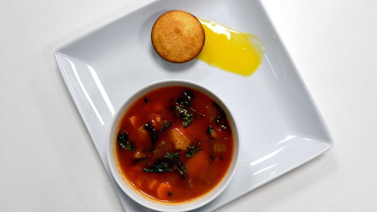Portuguese Bean Soup with Cornbread and Liliko’i Butter