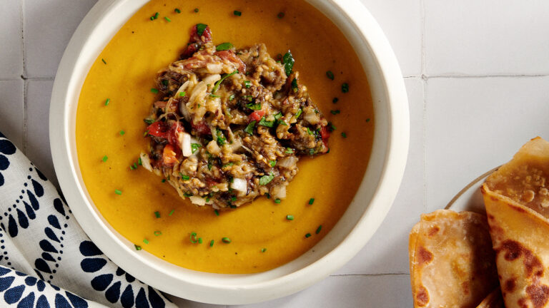 Baigan Choka and Dhal