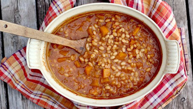 Pumpkin Apple Baked Beans recipe