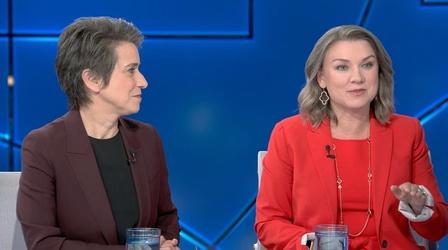 Video thumbnail: PBS News Hour Tamara Keith and Amy Walter on Harris leading in key states