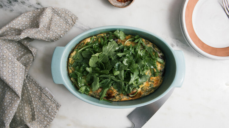 Roasted Tomato Frittata horizontal