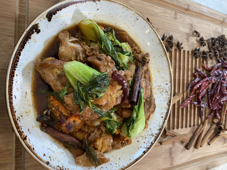 Red Roast Chicken and Bok Choy